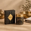 Beldi&Co Moroccan Black Soap jar with black and gold branded box